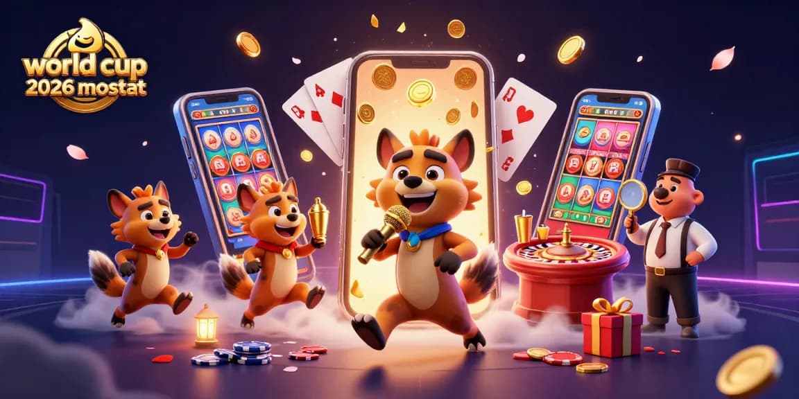 Engage with the world cup 2026 mascot through animated casino fun featuring hyenas and vibrant gaming elements.