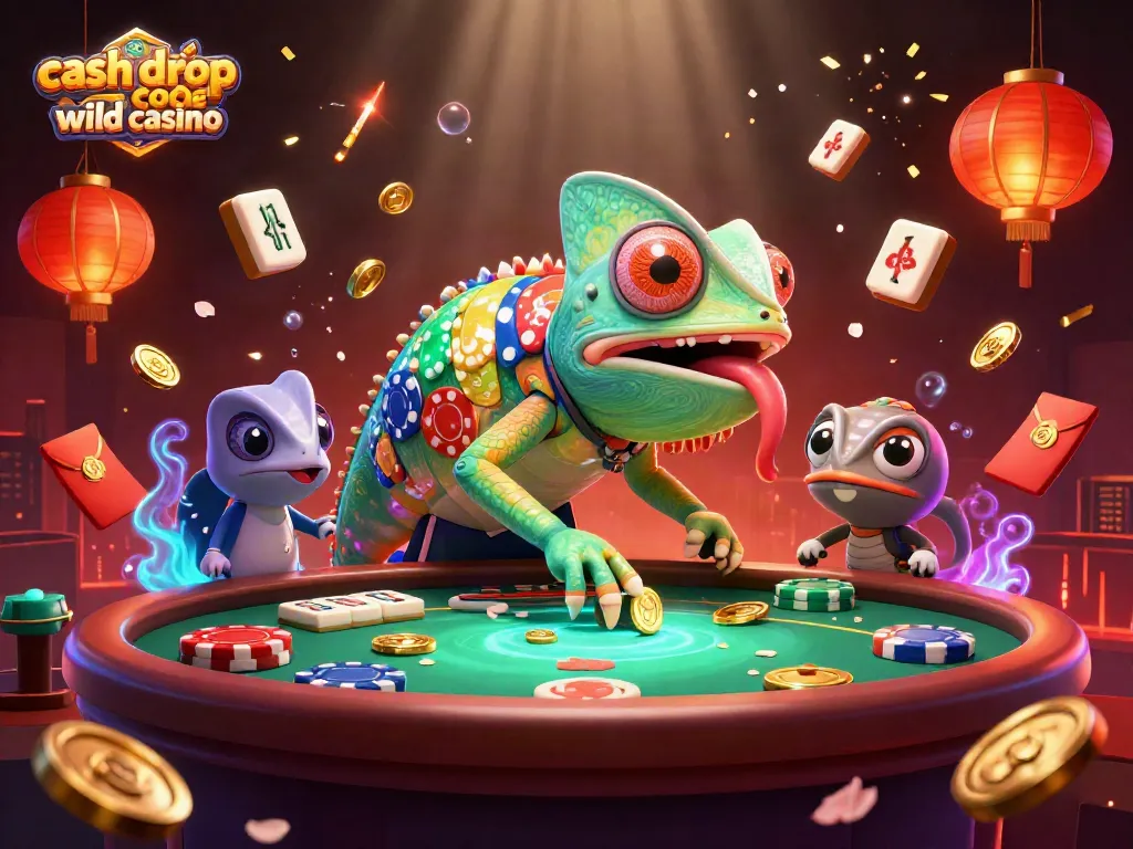 Experience the excitement of gambling with cash drop code wild casino in this vibrant 3D casino scene.