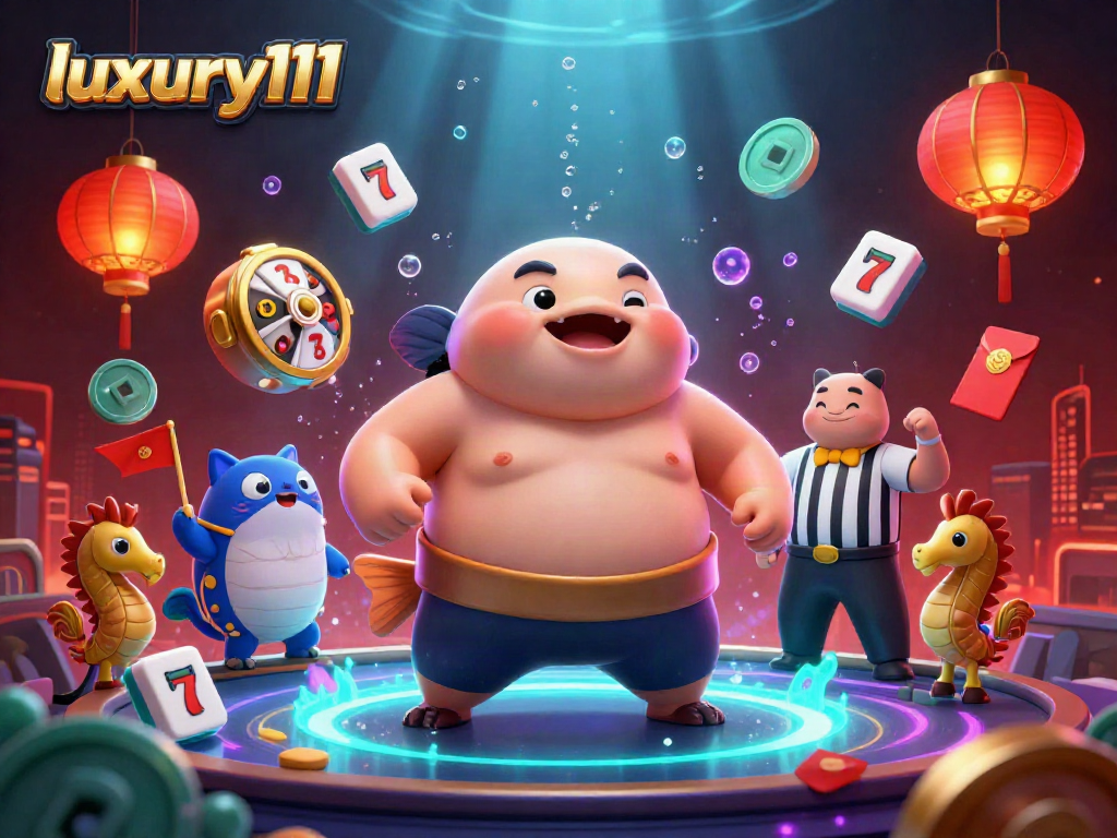 Experience high-stakes fun with luxury111 as 3D characters engage in an underwater casino.