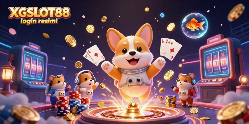 Visualisasi XGSLOT88 login resmi dengan keseruan permainan di kasino luar angkasa.