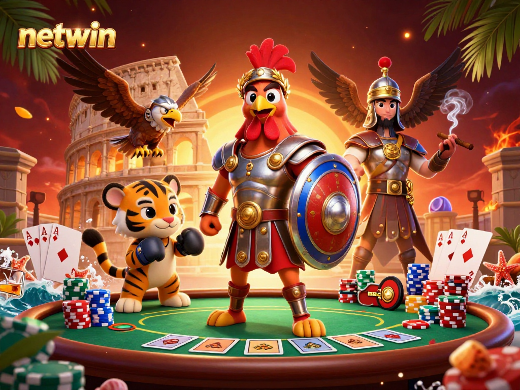 Experience the exciting gameplay at netwin with dynamic poker action and vivid character interactions.