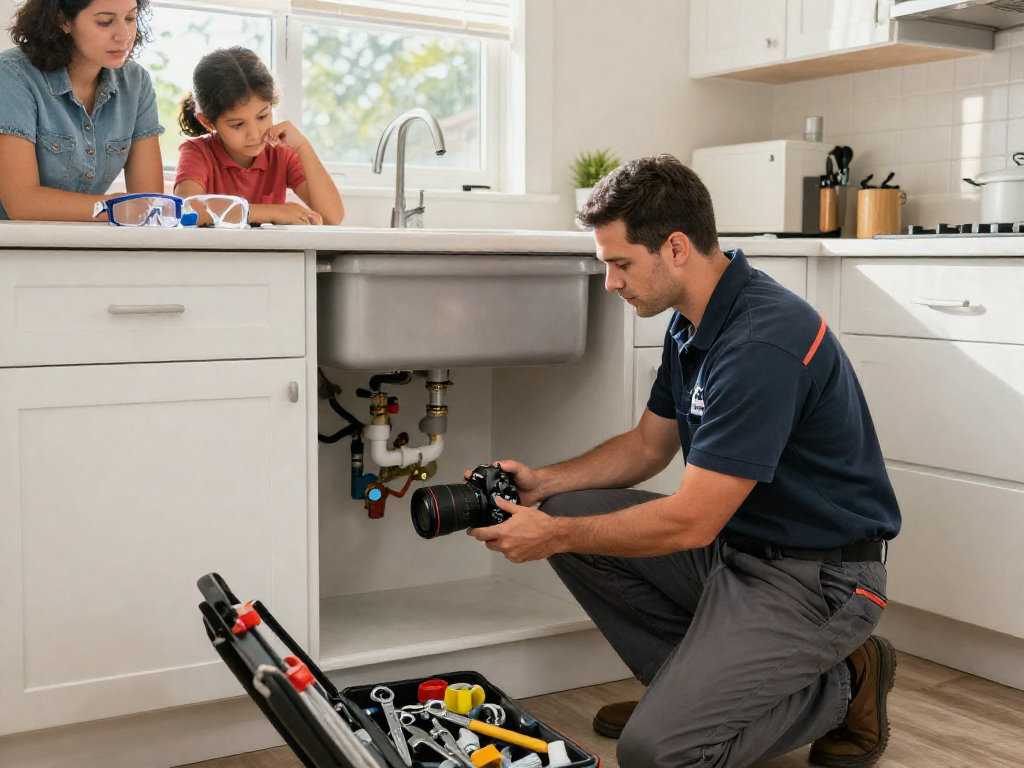 Professional plumber diagnosing water heater issues in Fort Worth, Texas, showcasing plumbing repair Fort Worth service.