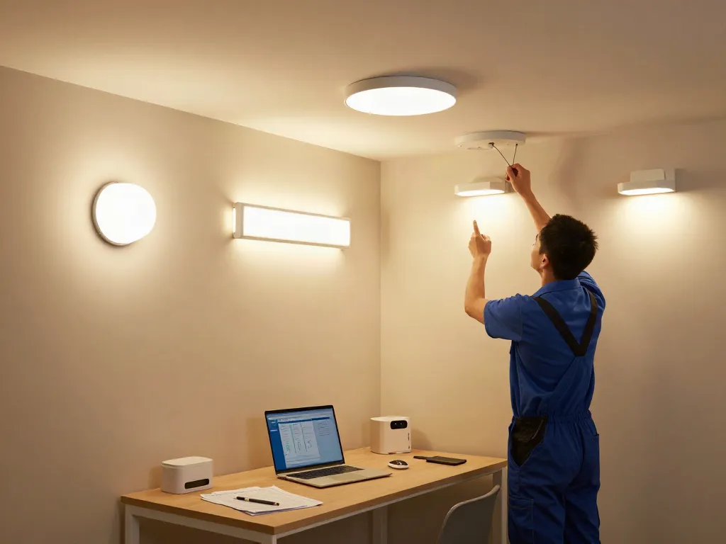 Aplica LED de înaltă calitate instalate de un profesionist în iluminat local.