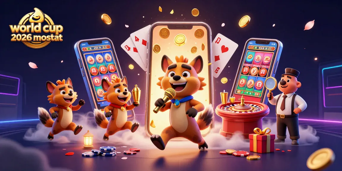 Engage with the world cup 2026 mascot through animated casino fun featuring hyenas and vibrant gaming elements.