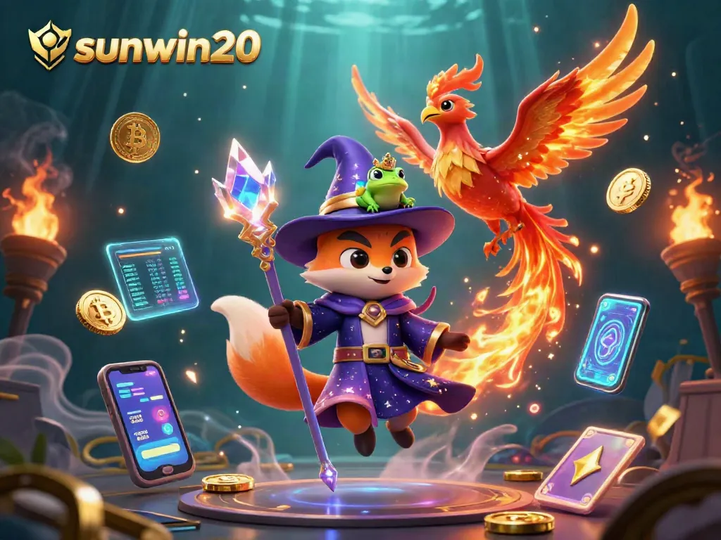 Engage with sunwin20 through a mystical slot gaming adventure featuring enchanting characters and vibrant currency elements.