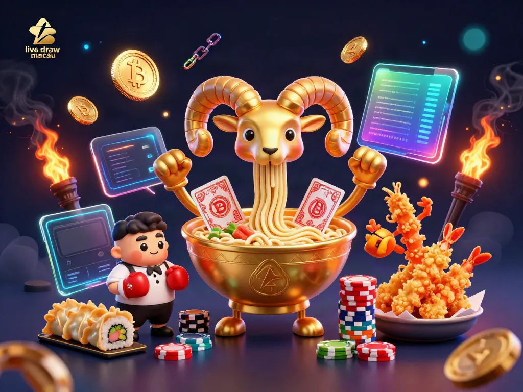 Pemain menikmati pengalaman live draw macau dengan karakter imut dan koin kripto bersinar.