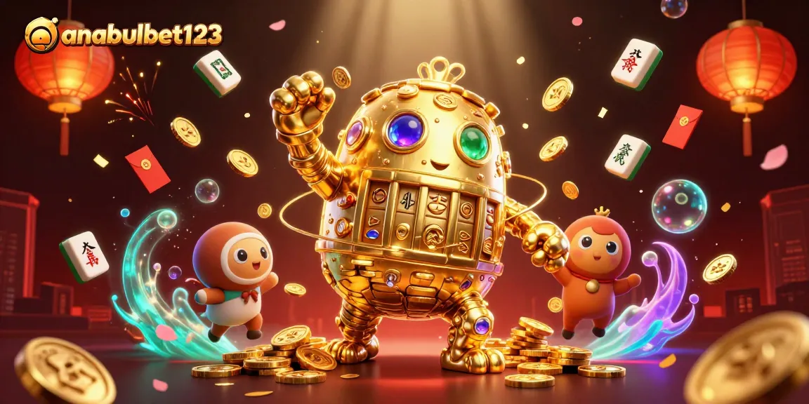 Gempakan simbol slot dalam visualisasi menarik anabulbet123 di kasino online.