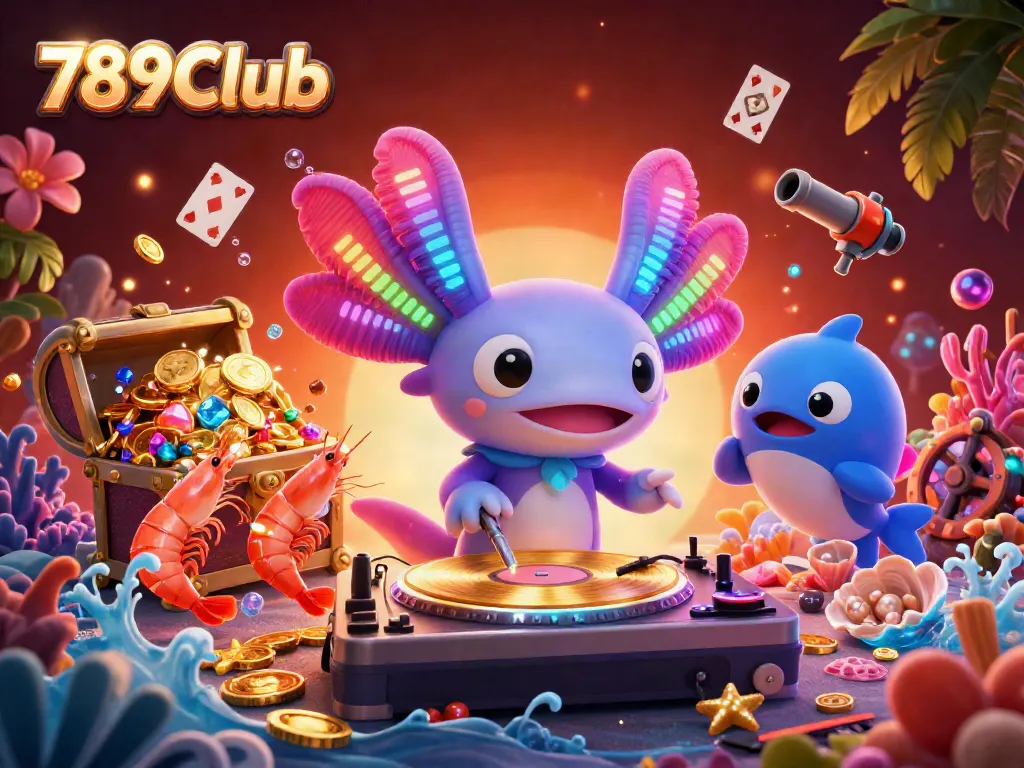 Engage with thrilling gameplay at 789Club featuring vibrant underwater scenes and lively characters.